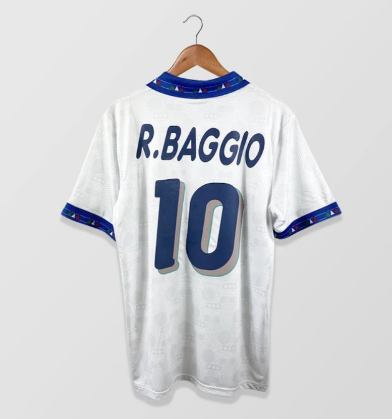 1994 Italy Retro Away Kit Soccer Jersey R.BAGGIO #10